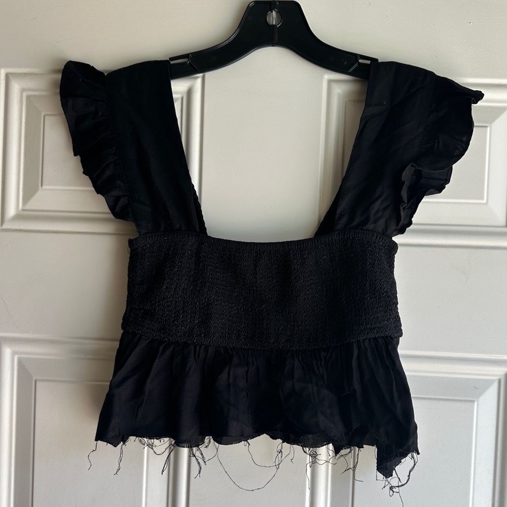 Urban outfitters black crop top